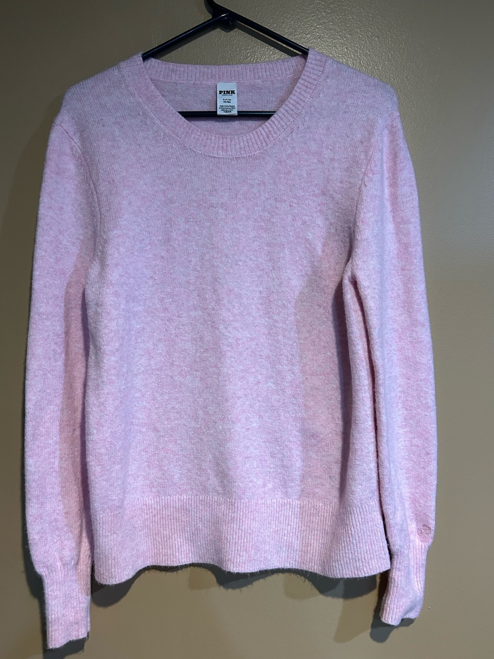 PINK Victoria's Secret Light Pink Crewneck Pullover